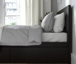 Full Size IKEA Malm Bed Frame In Black