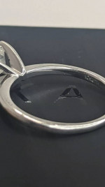 1 CT Women's Princess Diamond Engagement Wedding Ring. 10K White Gold