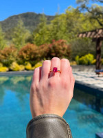 Lab Ruby Ring