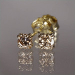 Diamonds in solid 14K Gold Earrings  NOW Special Sale
