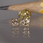 Diamonds in solid 14K Gold Earrings  NOW Special Sale