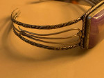 Handmade Sterling Silver Bangle 8”