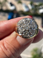 14KT 2CT mans Dimond Ring