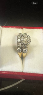 2 Ct Diamond Wedding ring set in 14kt yellow gold