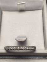 10k White Gold 1/2ct TDW Pave Diamond Band