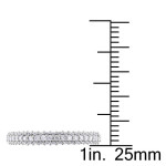 10k White Gold 1/2ct TDW Pave Diamond Band