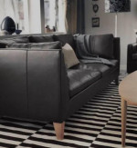 Ikea Leather couch STOCKHOLM sofa