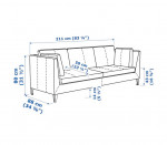 Ikea Leather couch STOCKHOLM sofa
