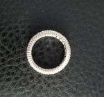 Platinum and Diamond Wedding Band Ring  Size 7.0