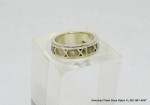 Tiffany & Co. 1995 Atlas Roman Numeral Ring 925 Sterling Silver size 6