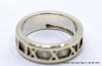 Tiffany & Co. 1995 Atlas Roman Numeral Ring 925 Sterling Silver size 6