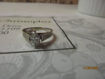 14K White Gold Diamond Engagement Ring