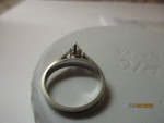 14K White Gold Diamond Engagement Ring