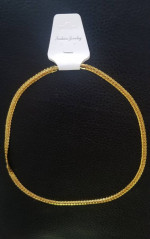Gold Plated Stainless Steel 20 Inch Chain Men/Woman Necklace 5 mm