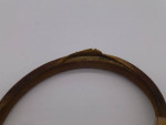 Fossil Leather "Rose Gold" Lock & Key Bracelet