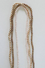 Three New Freshwater Pearl Necklaces 17.5" long