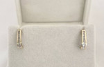 1/10 Carat Diamond Earrings 10K Gold Retail Price $450