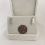 1/10 Carat Diamond Earrings 10K Gold Retail Price $450