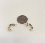 1/10 Carat Diamond Earrings 10K Gold Retail Price $450