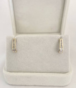 1/10 Carat Diamond Earrings 10K Gold Retail Price $450