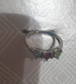 WRHS class ring - 10K white gold  + 10k white gold ring