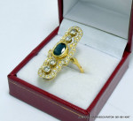18k Yellow Gold Cocktail Ring Project for restoration AS IS (damaged S