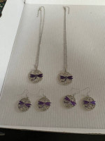 DRAGONFLY NECKLACE/EARRINGS