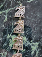 Sterling silver  UNCW Seahawks bracelet
