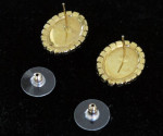 #11 Oval Faux Pearl & Rhinestone Earrings, Grandmillennial Style