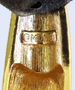 #13 Lovely Monet Gold Tone & Faux Diamond Pavé Earrings