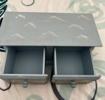 2 DRAWER WOODEN BOX 10”x5”