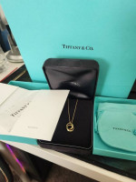 Tiffany Atlas X Closed Interlocking Gold Necklace
