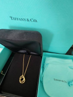 Tiffany Atlas X Closed Interlocking Gold Necklace