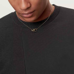 Tiffany Atlas X Closed Interlocking Gold Necklace