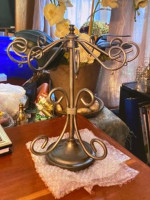Metal decorative jewelry holder