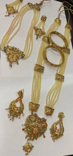 Indian Women Jewellery Set Rani Haar Beautiful Ethnic,Gold plated Adjustable