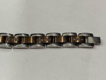 Men’s stainless steel heavy link diamonds bracelet