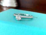 Tiffany and Co Engagement Ring Solitaire Diamond 0.22ct Patinum