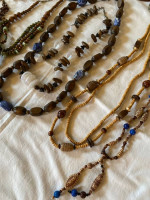 Costume Jewelry lot of Wooden Necklaces, Bracelets & Earrings