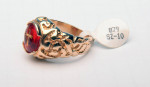 GOLD ELECTRO PLATED RELIGIOUS CROSS RING SIZE 10 NEW