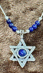 Fine Silver -Stamped 970 Necklace and Star of David Pendant stamped 925.