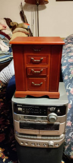 Crafts and barrels small wooden jewelry box