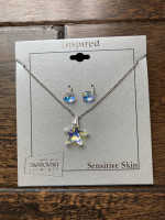 Swarovski Crystal Necklace Earring Set