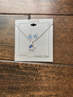 Swarovski Crystal Necklace Earring Set