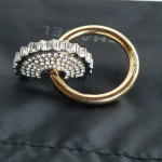 Beautiful  Authentic CHANEL gold and silver Loop brooch
