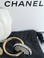 Beautiful  Authentic CHANEL gold and silver Loop brooch