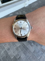 Rolex 5500 Air King precision 34mm stainless steel silver steel dial m