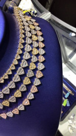 Tennis chain hearts