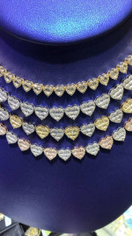 Tennis chain hearts