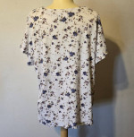 Hasting & Smith Short Sleeve Floral Print Top Women's Plus Size 2X OBO